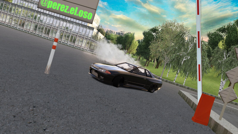 Black Car Drifting — Gray, Dynamic