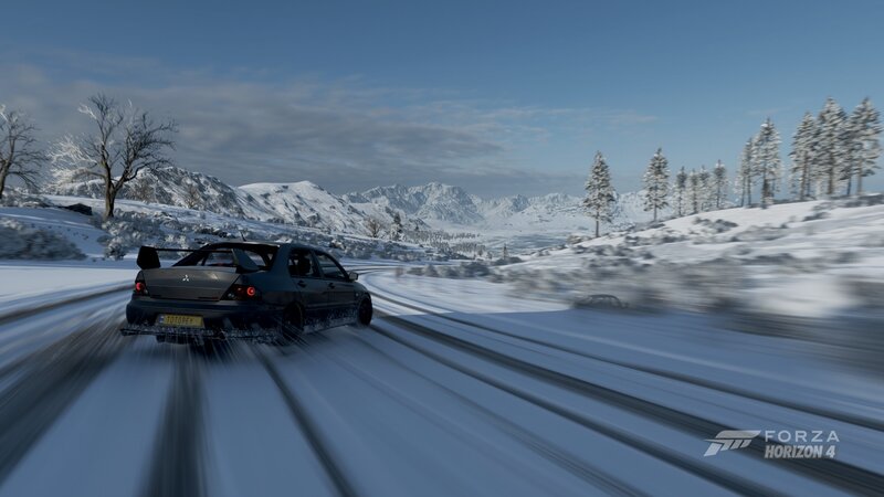Black Car Drifting — White