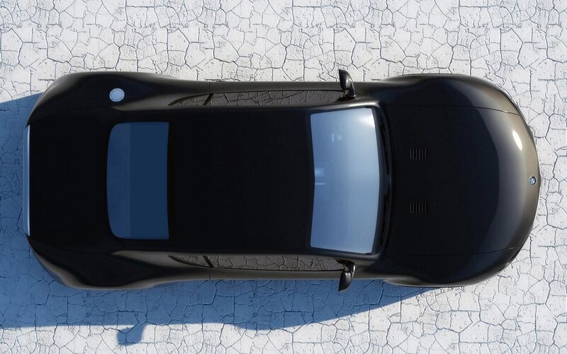 Black Car from Above