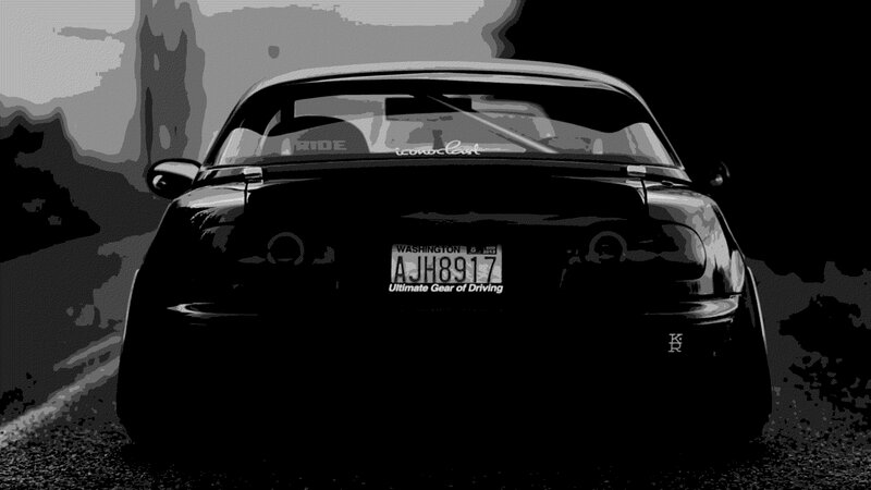 Black Car from Rear