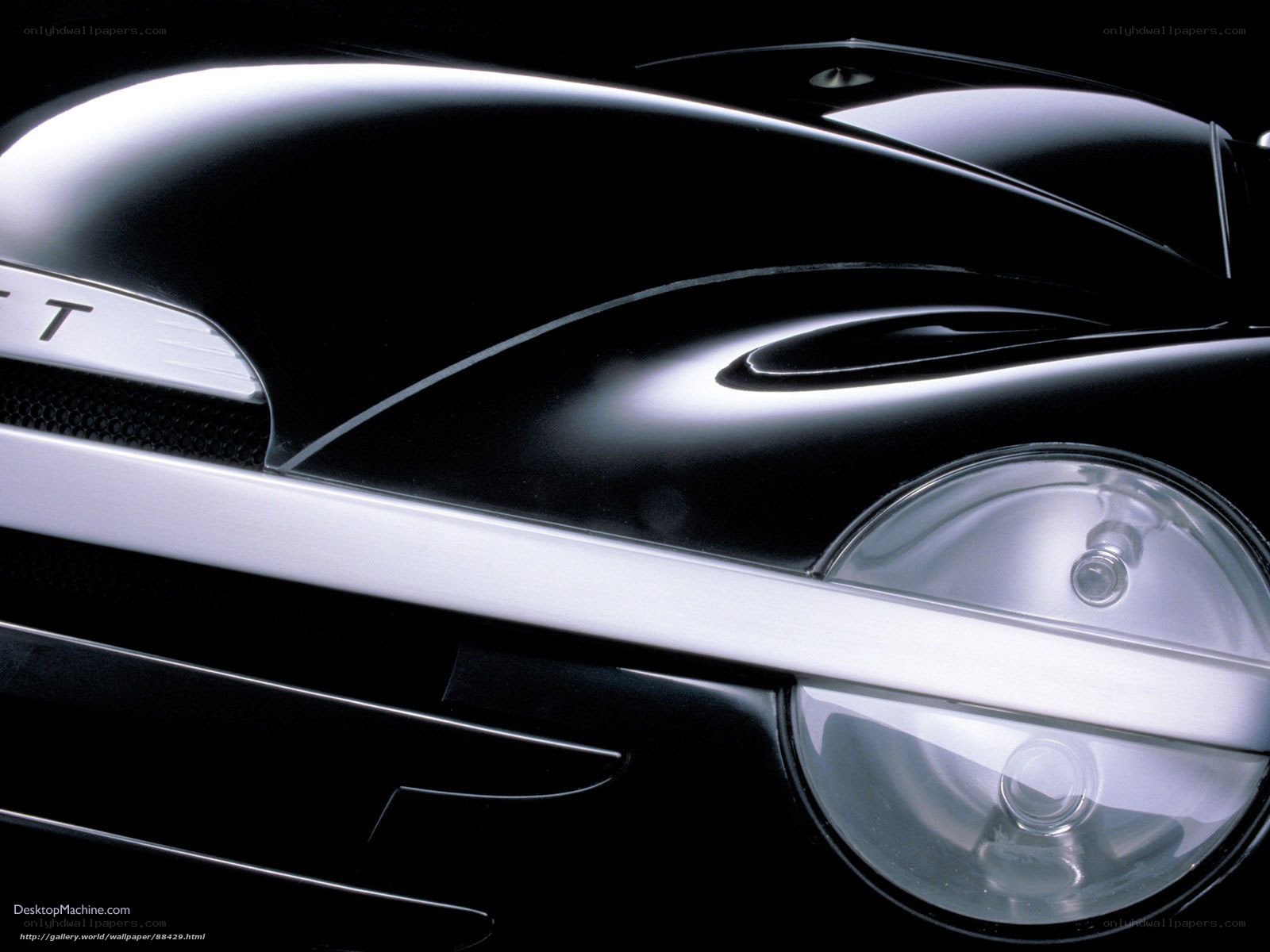 black car front detail