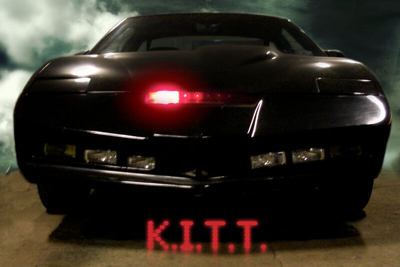 Black Car Front View — Dramatic, Night