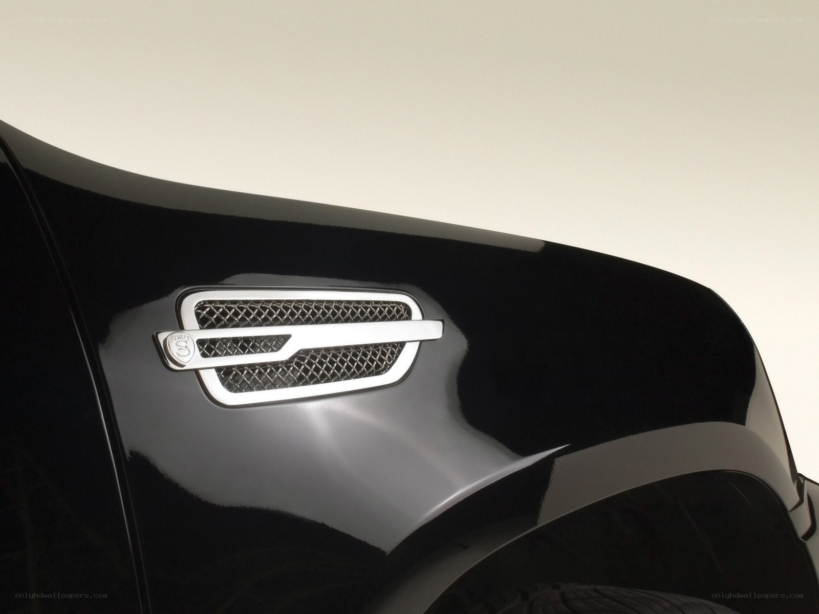 black car grille badge
