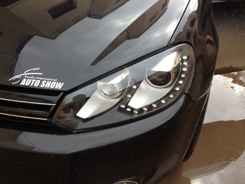Black Car Headlight
