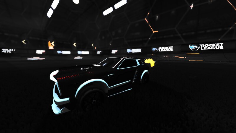 Black Car in Arena