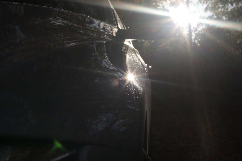 Black Car in Sunlight