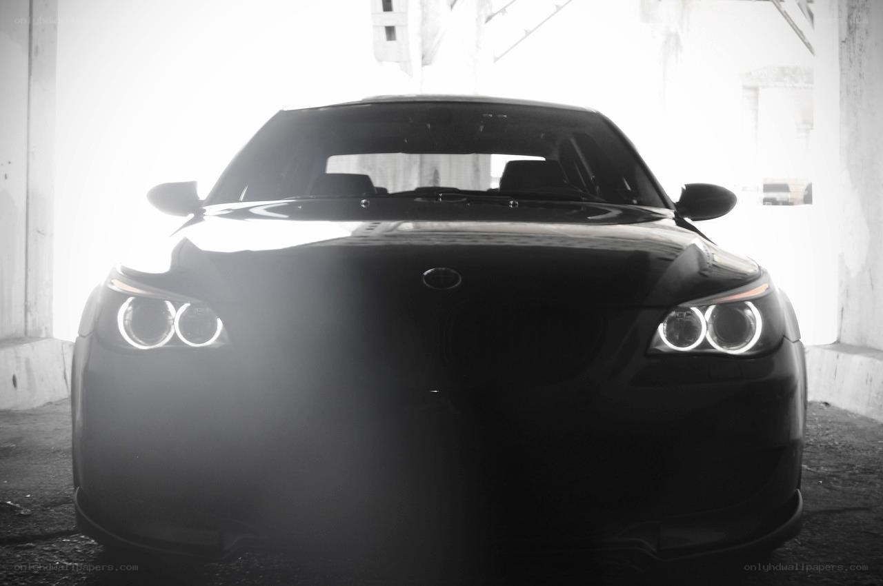 black car in tunnel