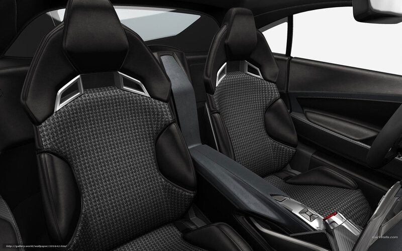 Black car interior seats