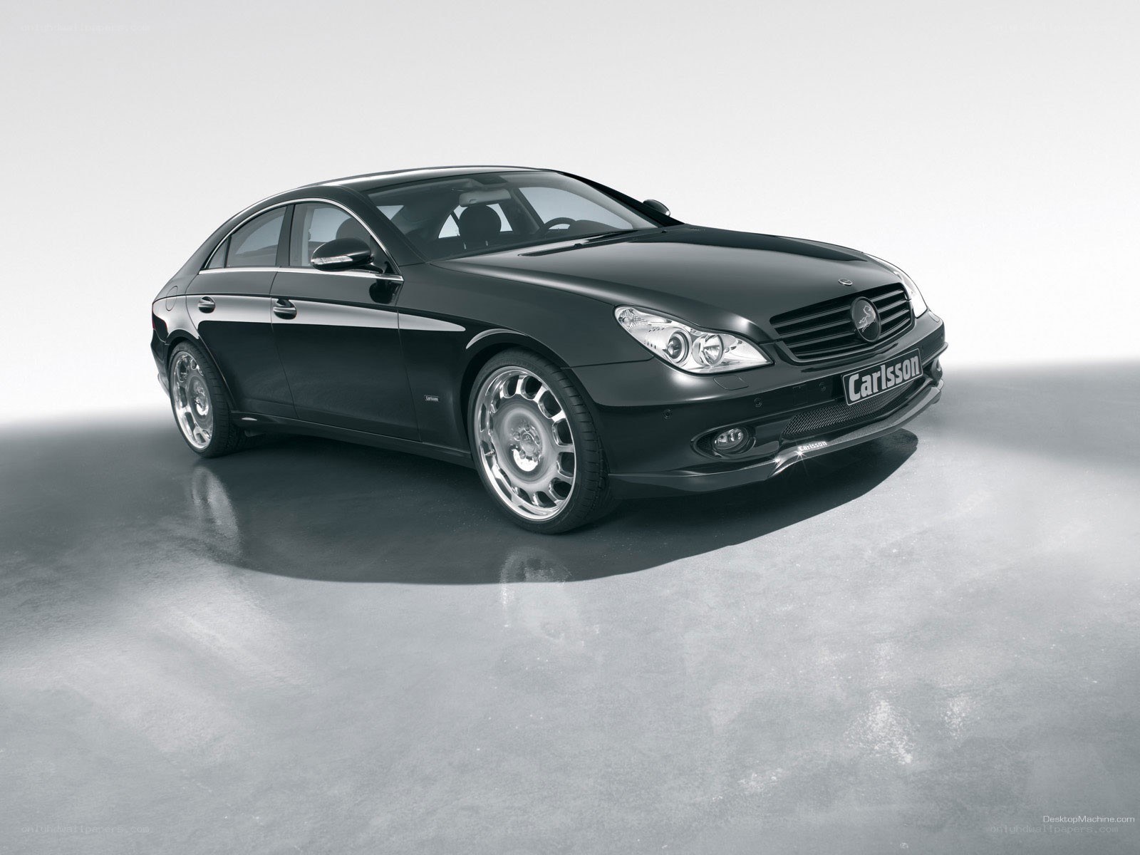 black car on gray floor