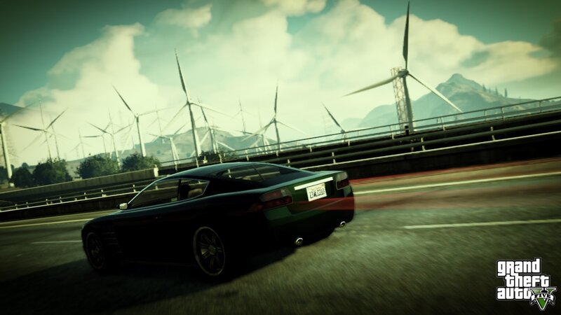 Black Car on Highway