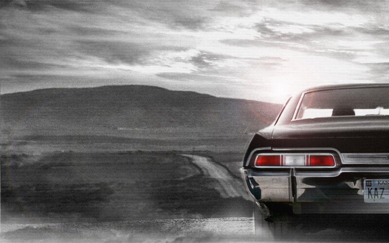 Black Car on Road — Dramatic, Sunset, Photograph, Mountain, Gray, White