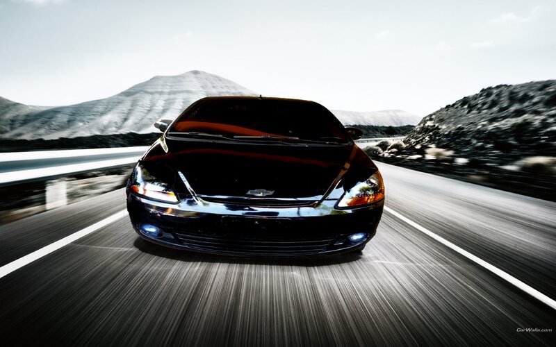 Black Car on Road — Dynamic