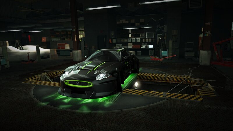 black car on turntable