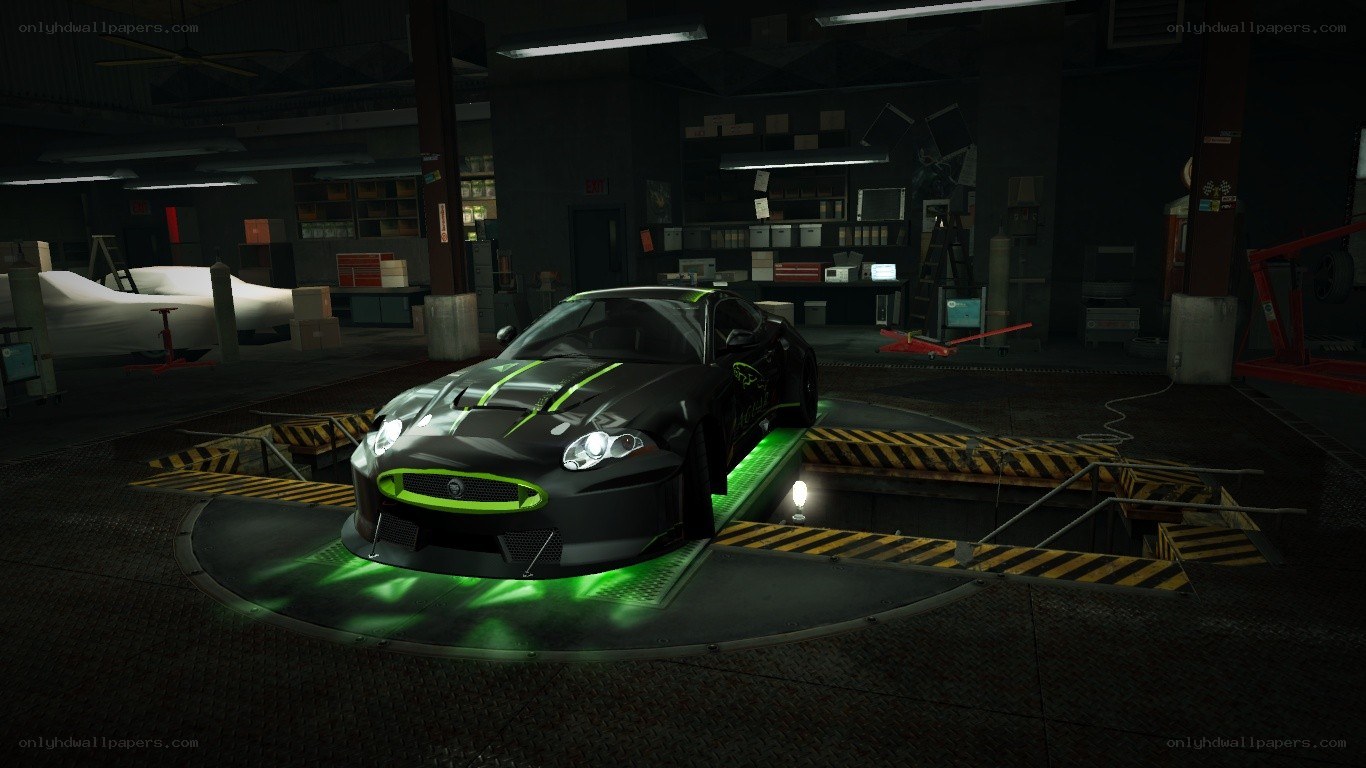 black car on turntable