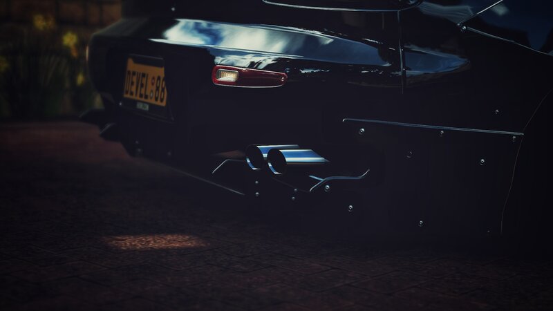 Black Car Rear Bumper