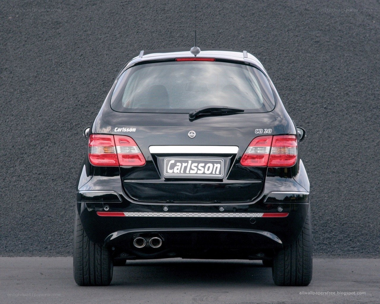 black car rear view