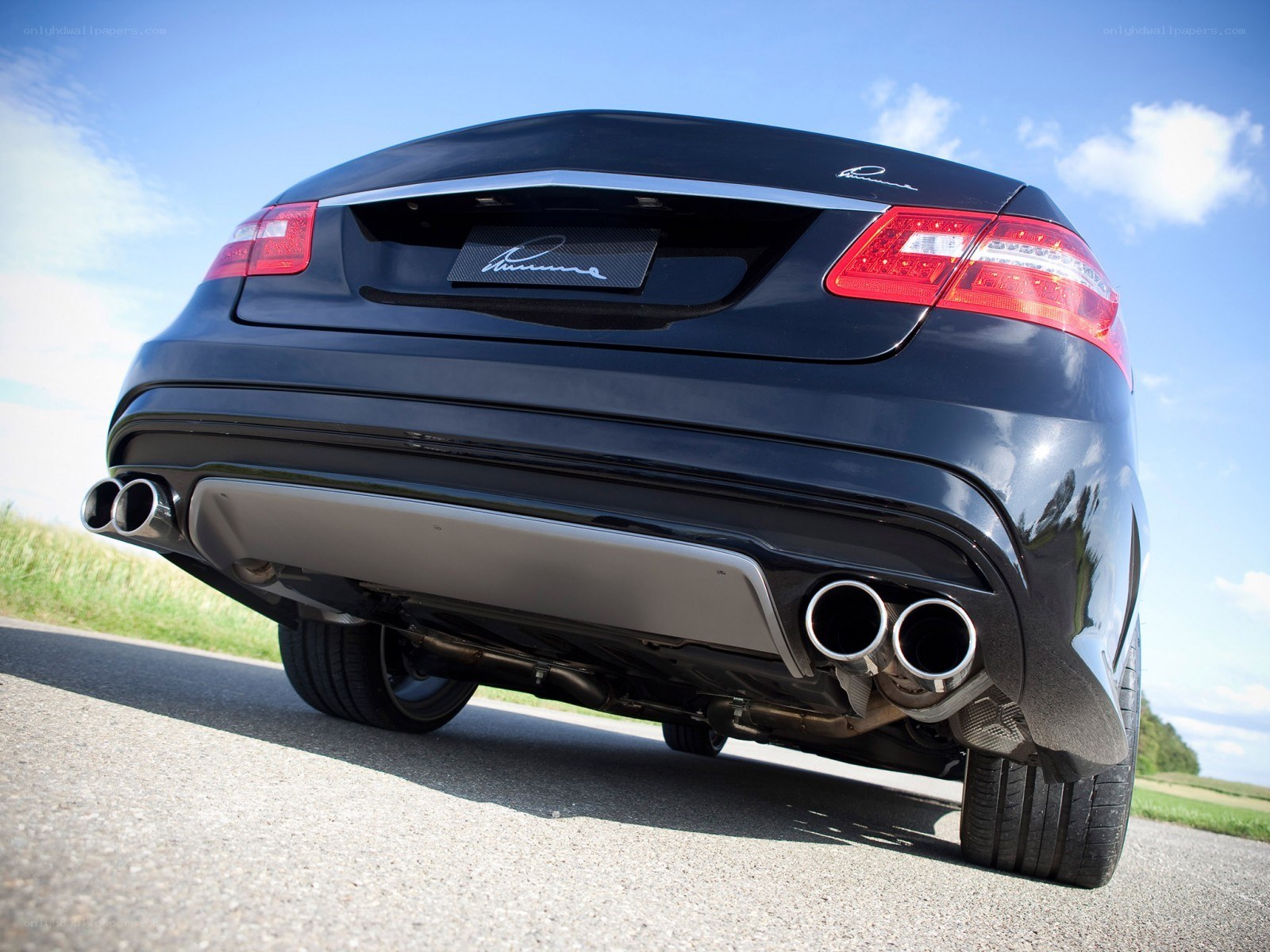 black car rear view