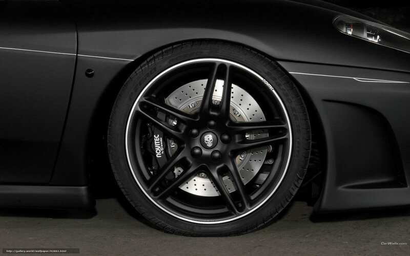 Black Car Wheel — Dramatic