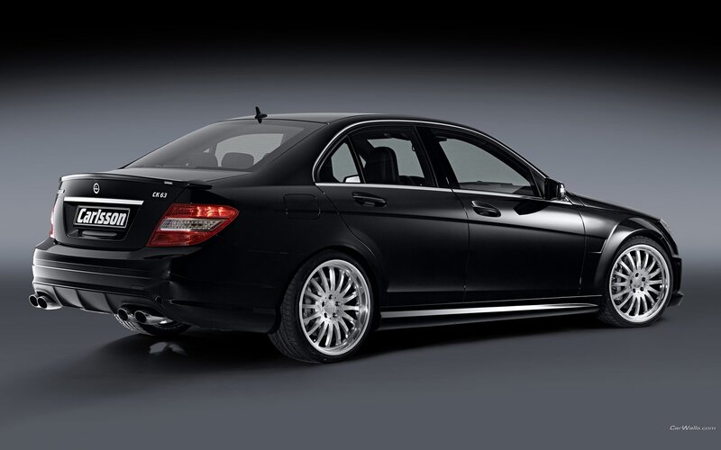 black car with custom wheels