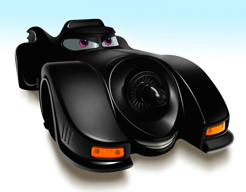 Black Car with Eyes