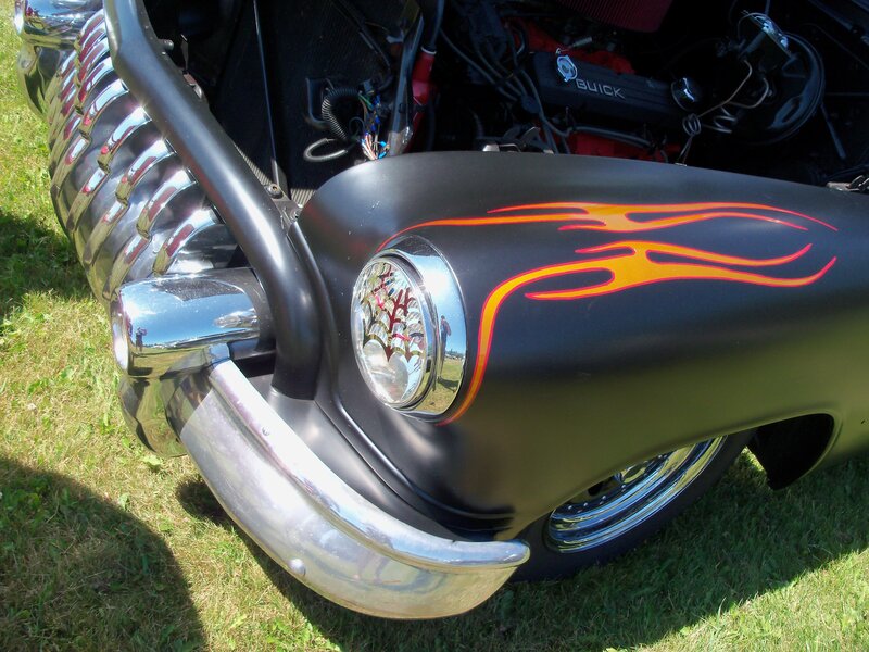 Black Car with Flames — Showcase