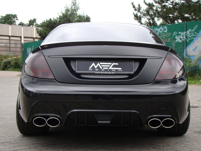 black car with MEC Design badge
