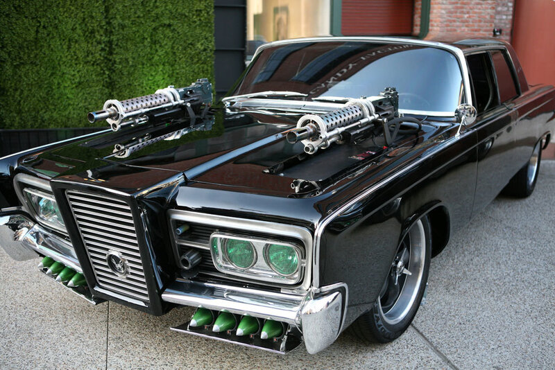 Black Car with Mounted Guns