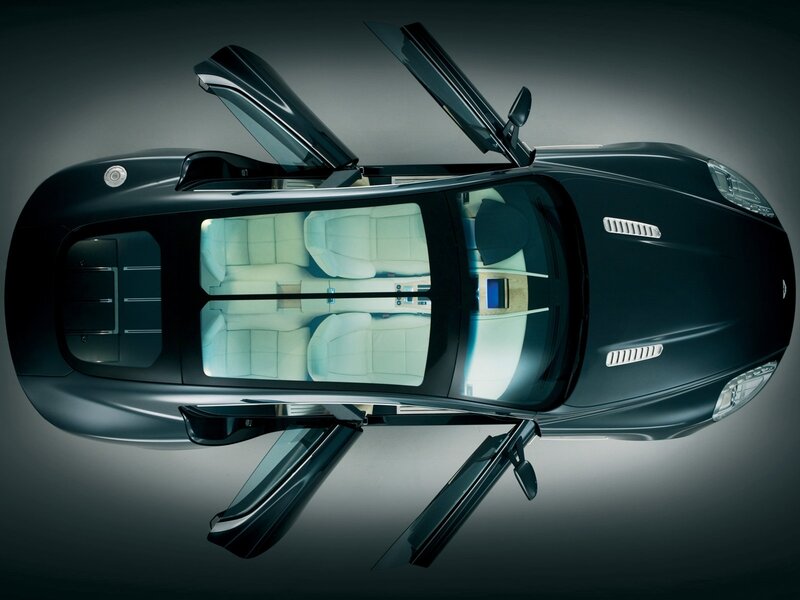Black Car with Open Doors — Dramatic
