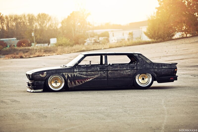 Black Car with Shark Mouth