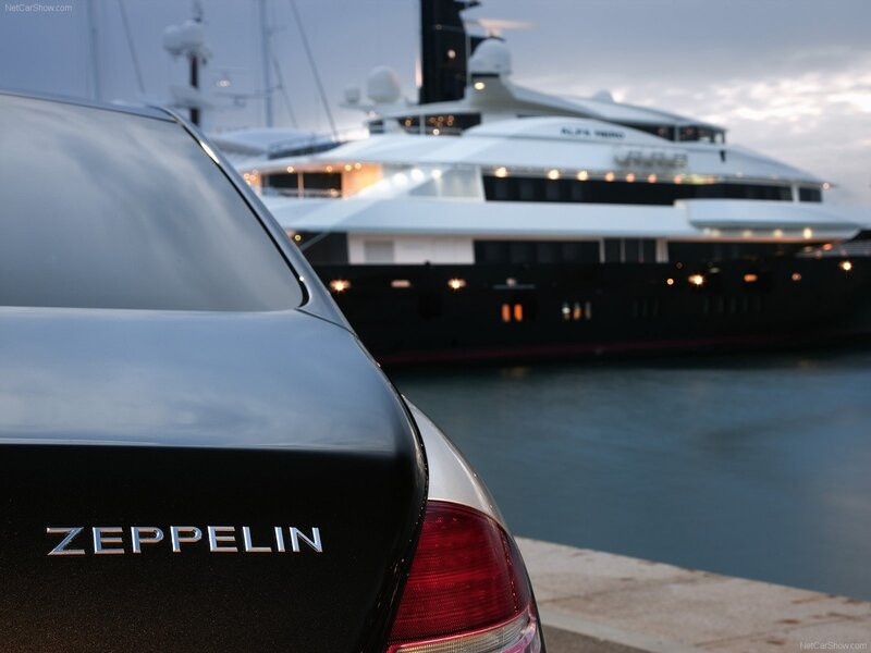 Black Car with Yacht