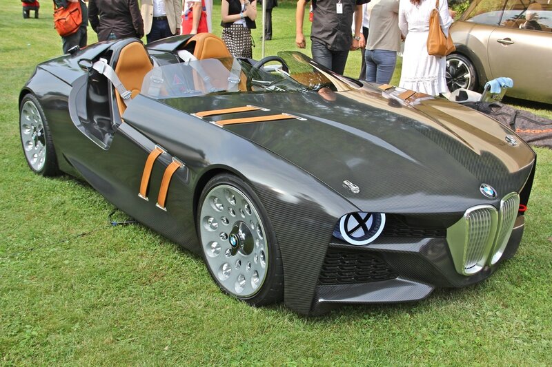 Black Carbon-fiber Concept Car — Outdoor