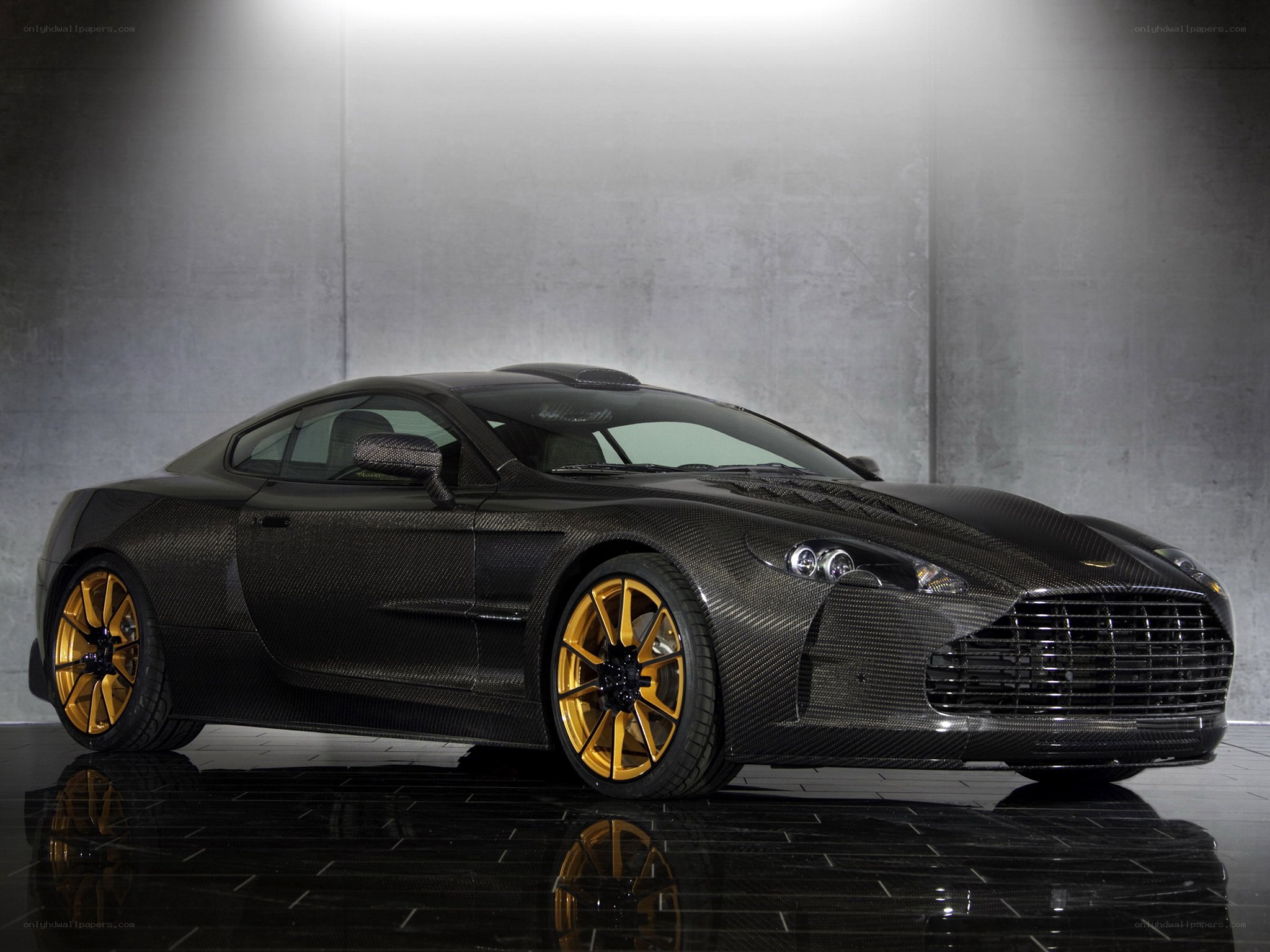 black carbon fiber sports car