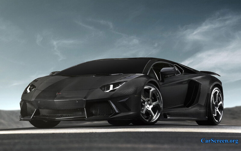 Black Carbon-fiber Sports Car — Dramatic, Photograph