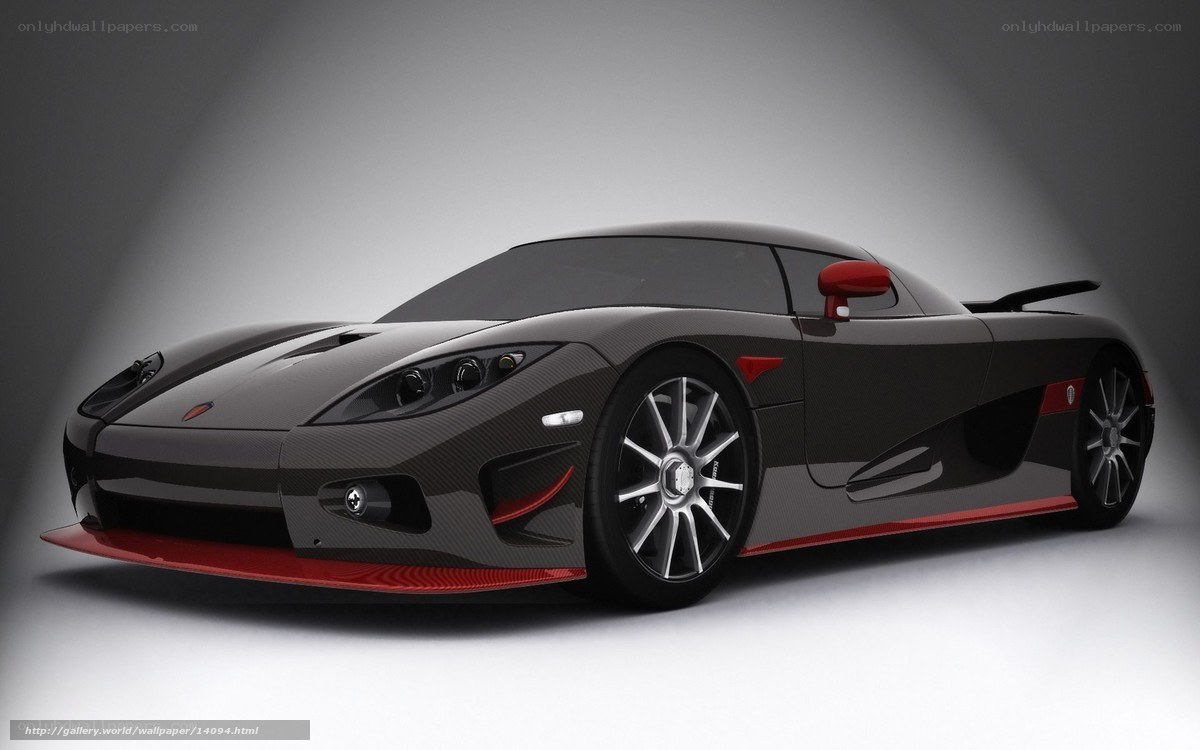 black carbon fiber sports car