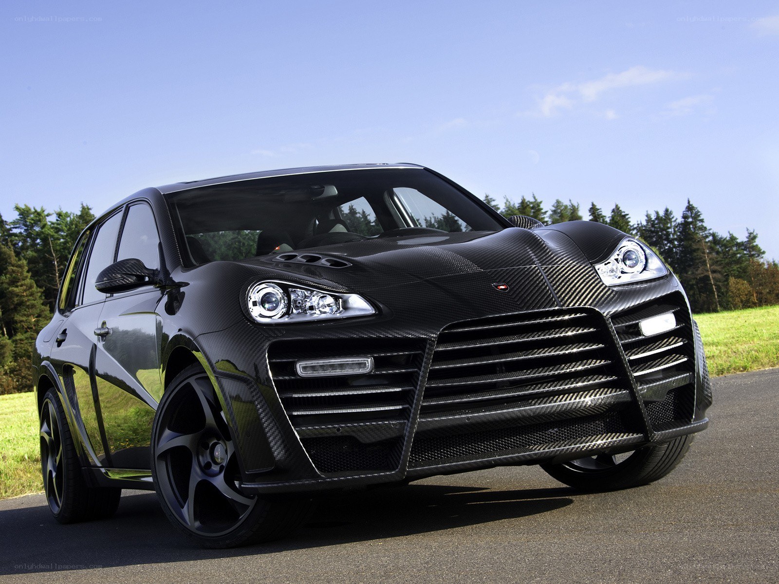 black carbon fiber suv