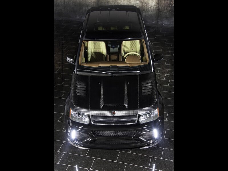 black carbon-fiber SUV