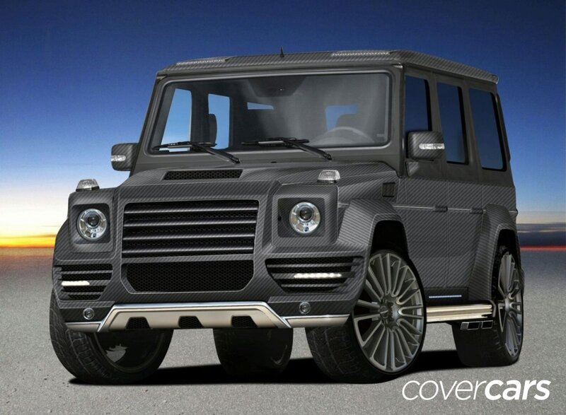 Black Carbon-fiber SUV — Gray