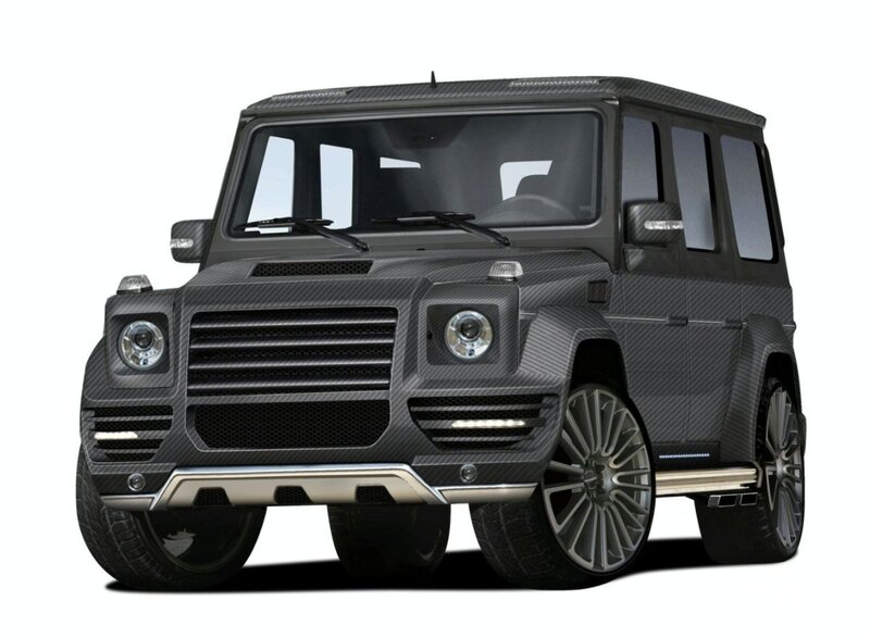 Black Carbon-fiber SUV — Neutral, 3d Render