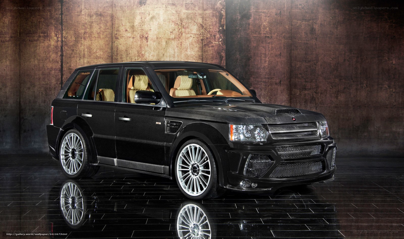 Black carbon-fiber SUV
