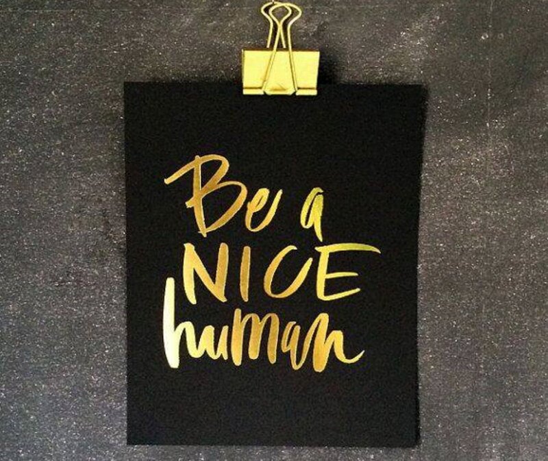 Black Card with Gold Text