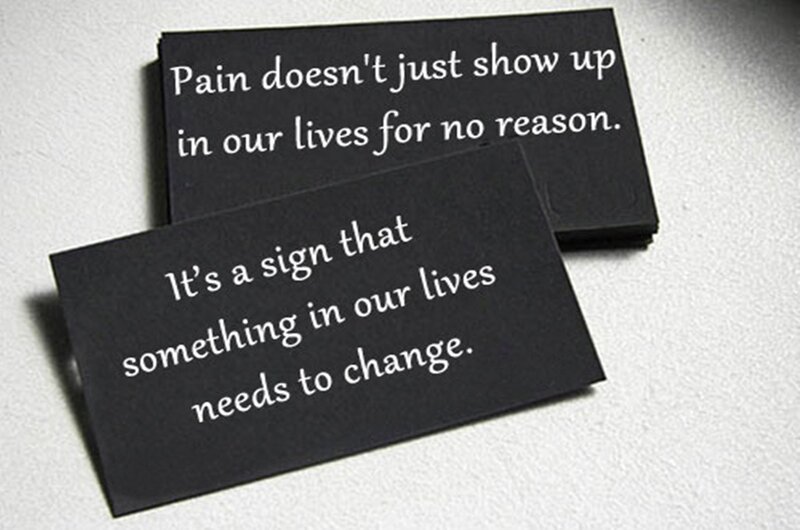 Black Cards with Text