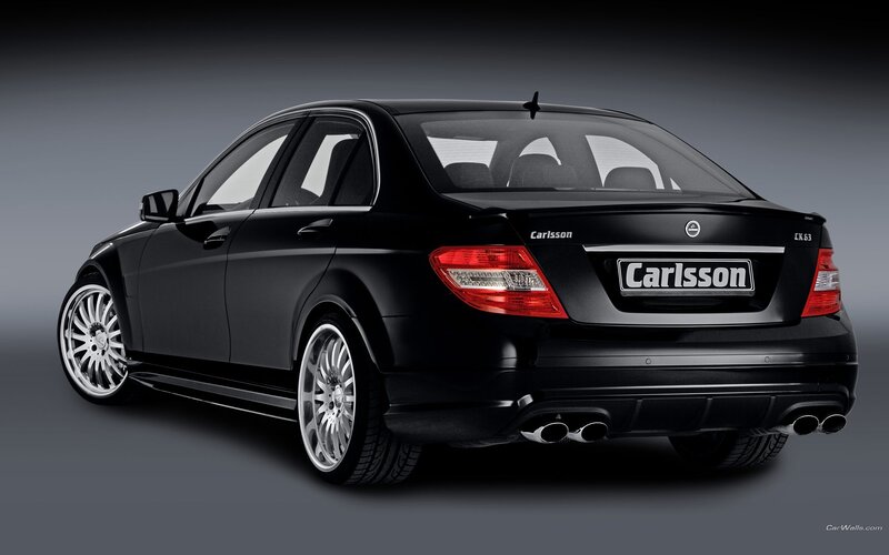 black carlsson c-class sedan