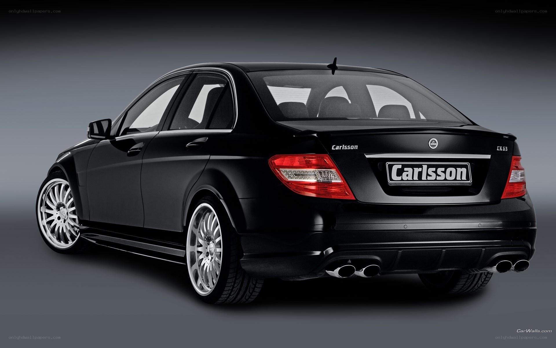 black carlsson c-class sedan