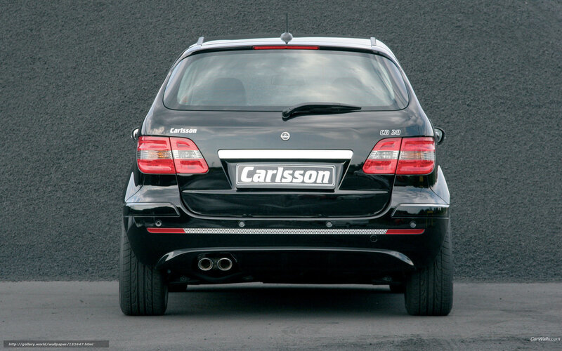 black carlsson car rear view