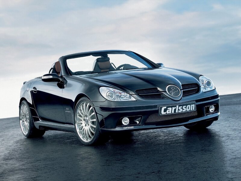 Black Carlsson convertible sports car