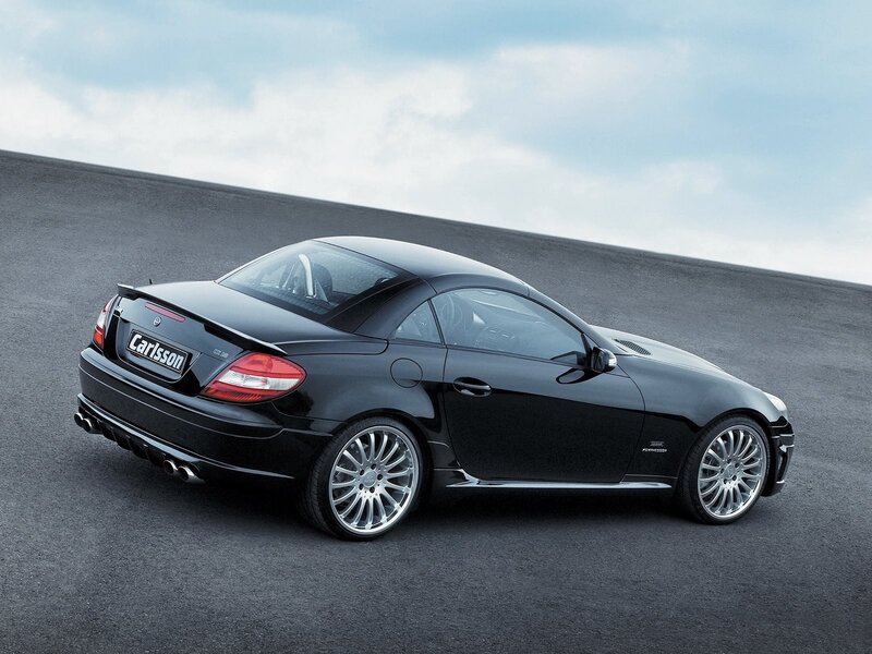 Black Carlsson convertible sports car