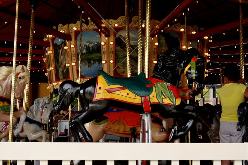 Black Carousel Horse — Nostalgic