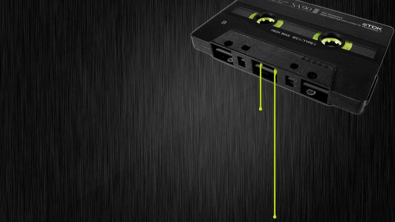 Black Cassette Tape — Dramatic