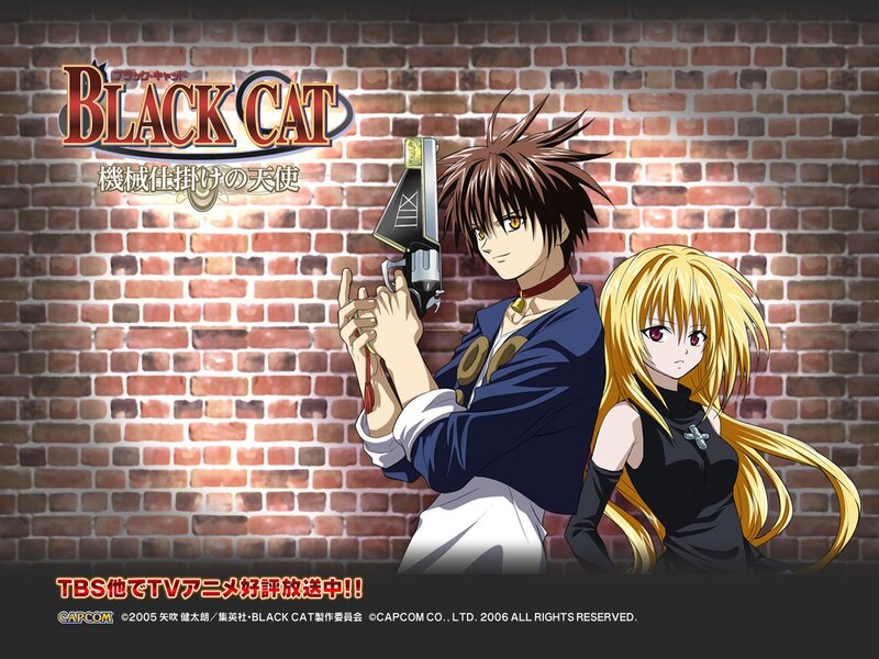 Black Cat anime promotional art