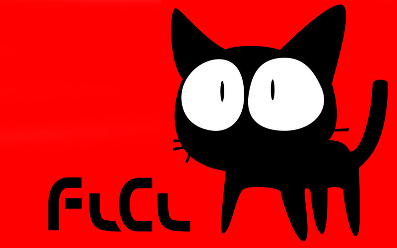 Black Cat Cartoon — Red
